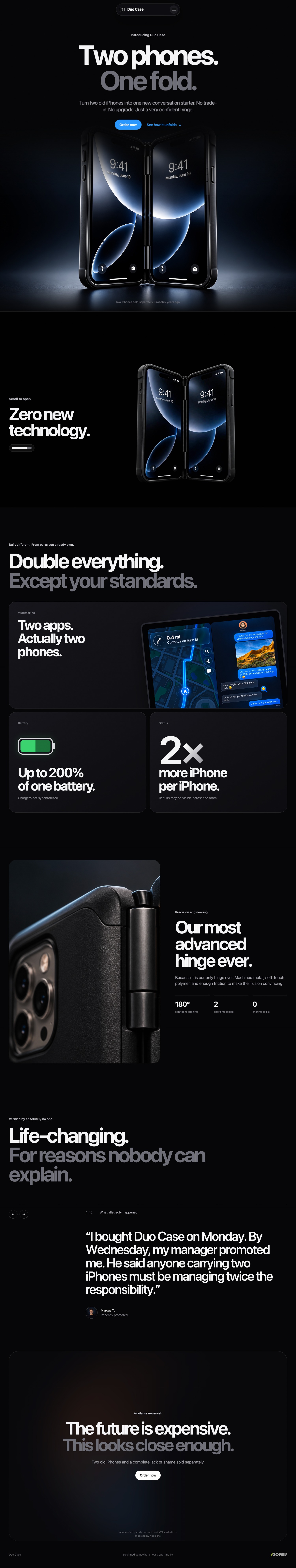 Duo Case - AI-assisted concept website Image 1