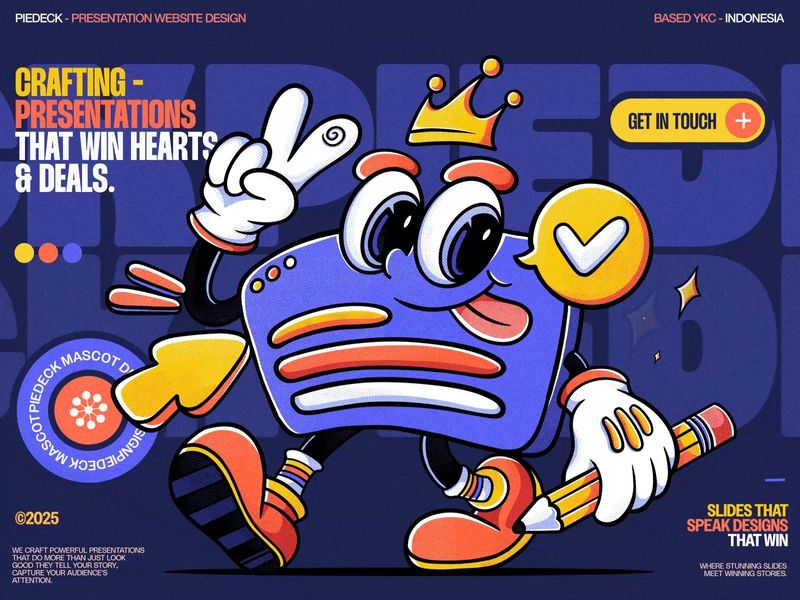 Mascot Design for Piedeck - Presentation Website Design 🔥