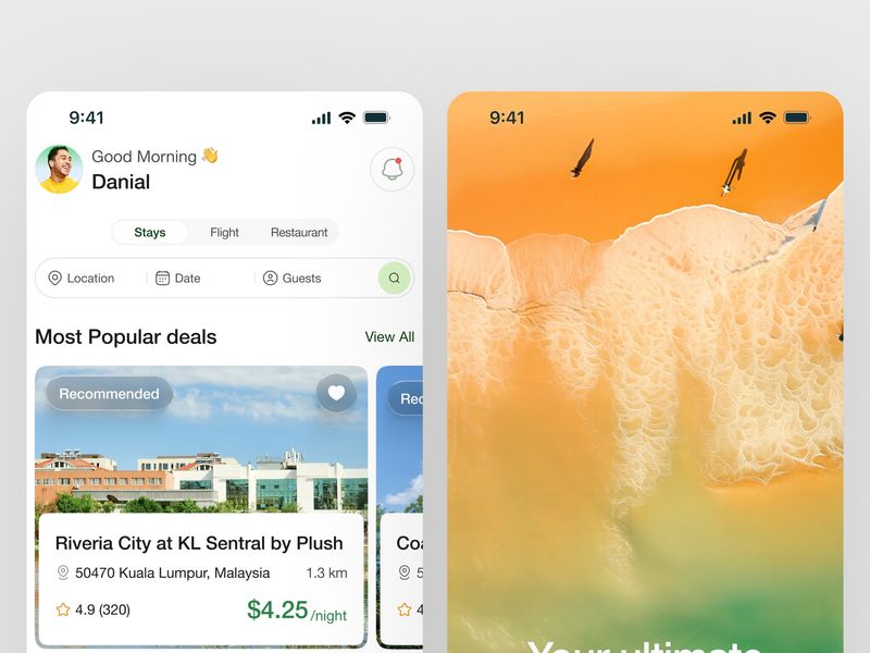 Travel Mobile App UI Design