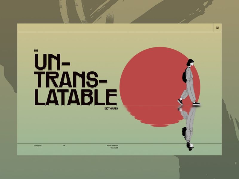 The Untranslatable Dictionary - Concept shot