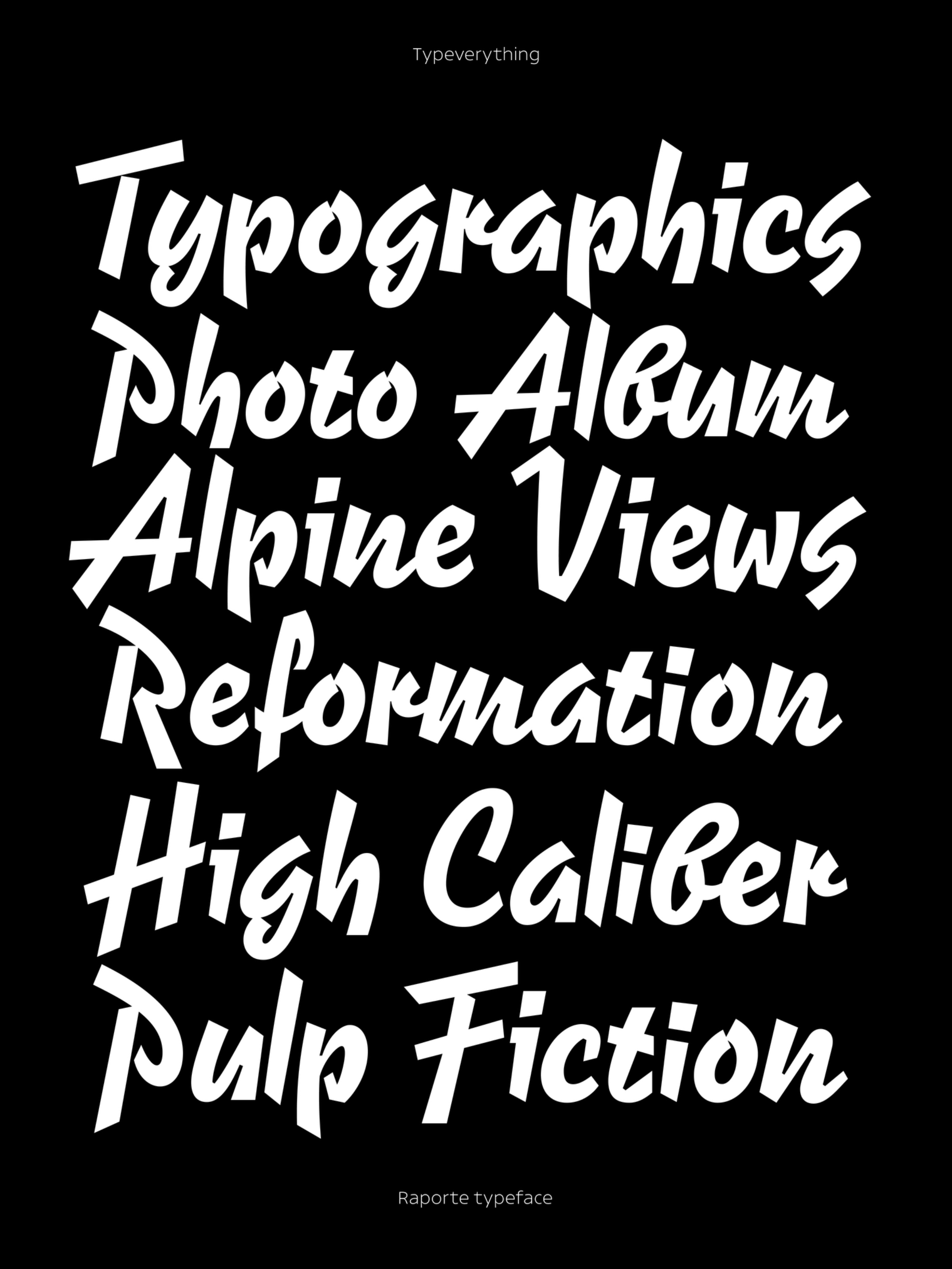 Raporte Typeface by Typeverything.com Image 2