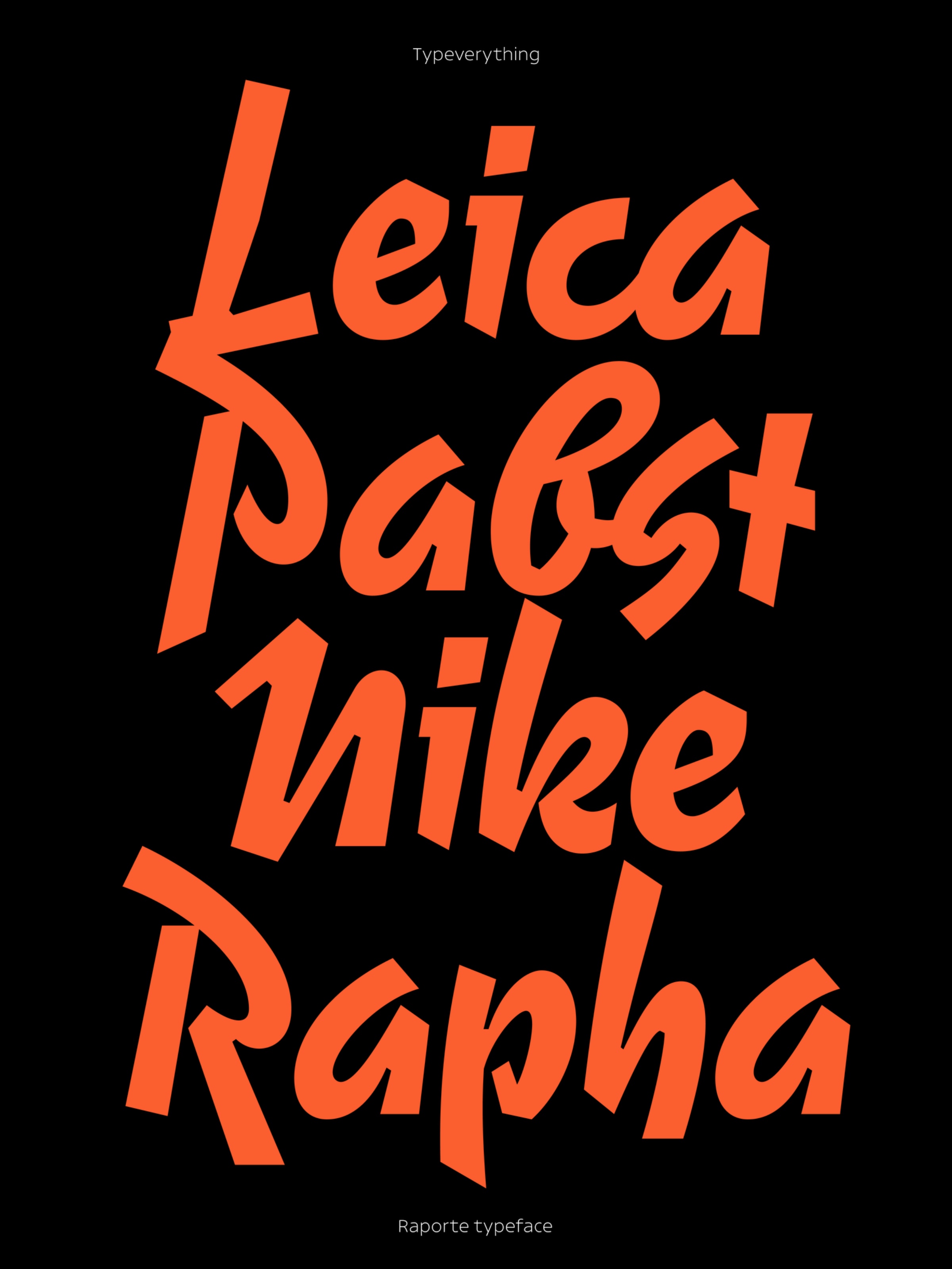 Raporte Typeface by Typeverything.com Image 6