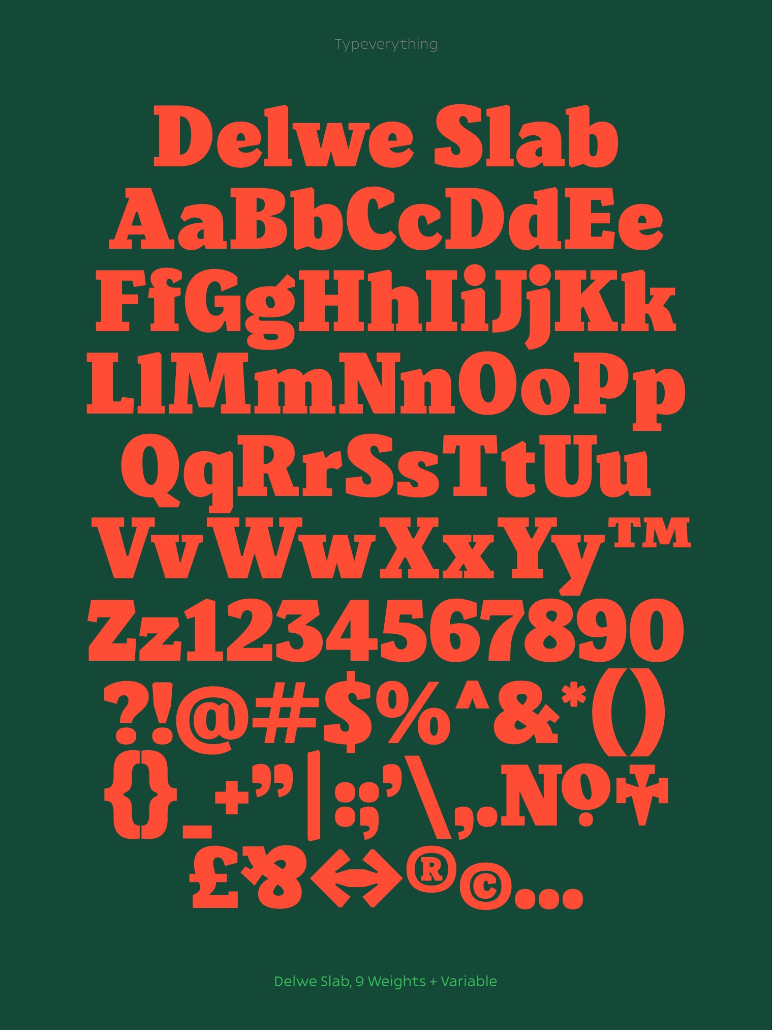 Delwe Typeface by Typeverything.com Image 2