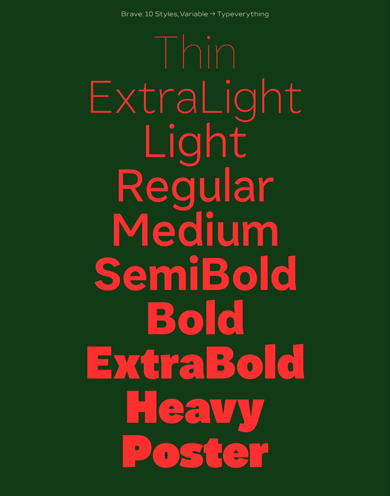 Brave Typeface by Typeverything Image 1