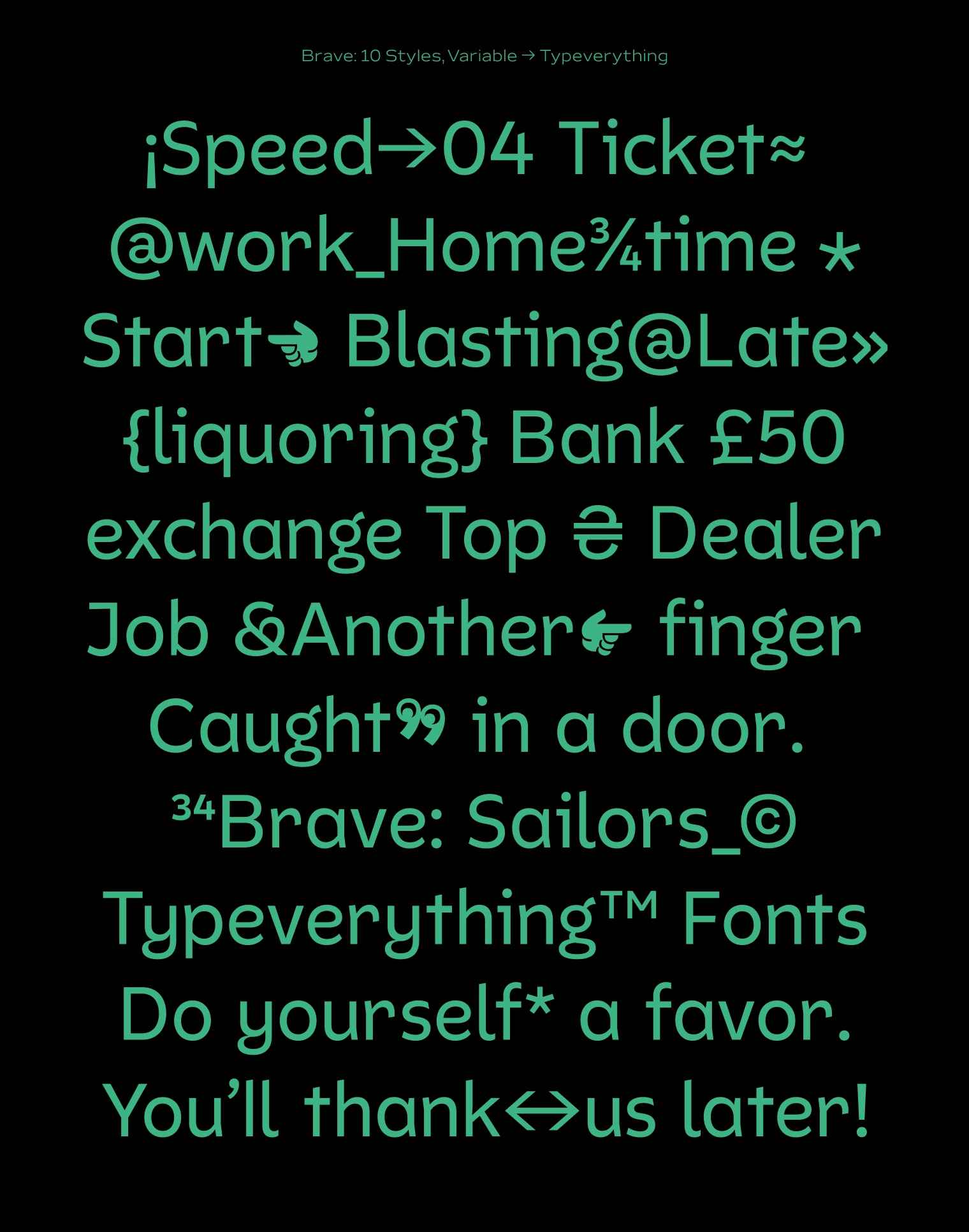 Brave Typeface by Typeverything Image 4