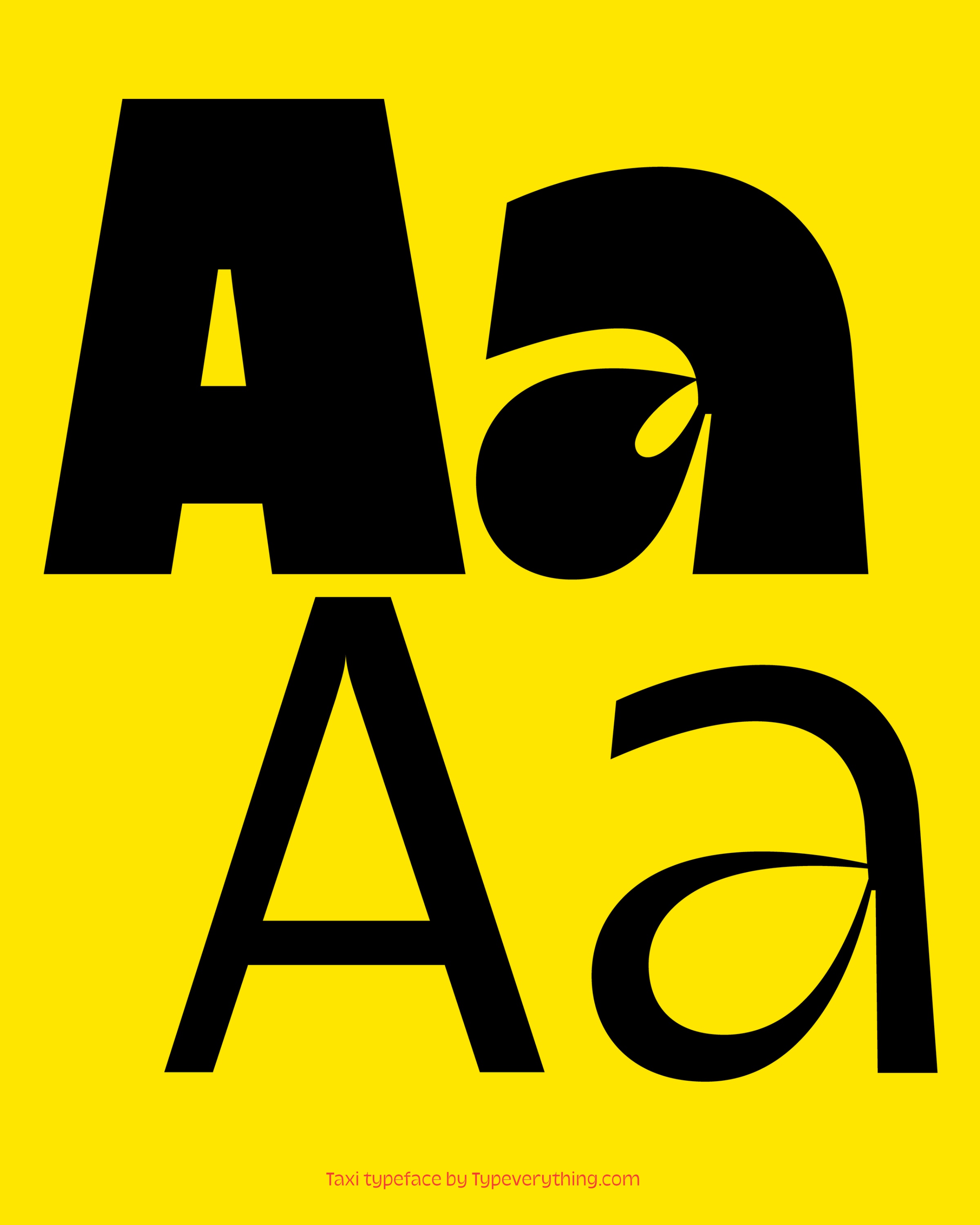 Taxi Typeface by Typeverything.com Image 9
