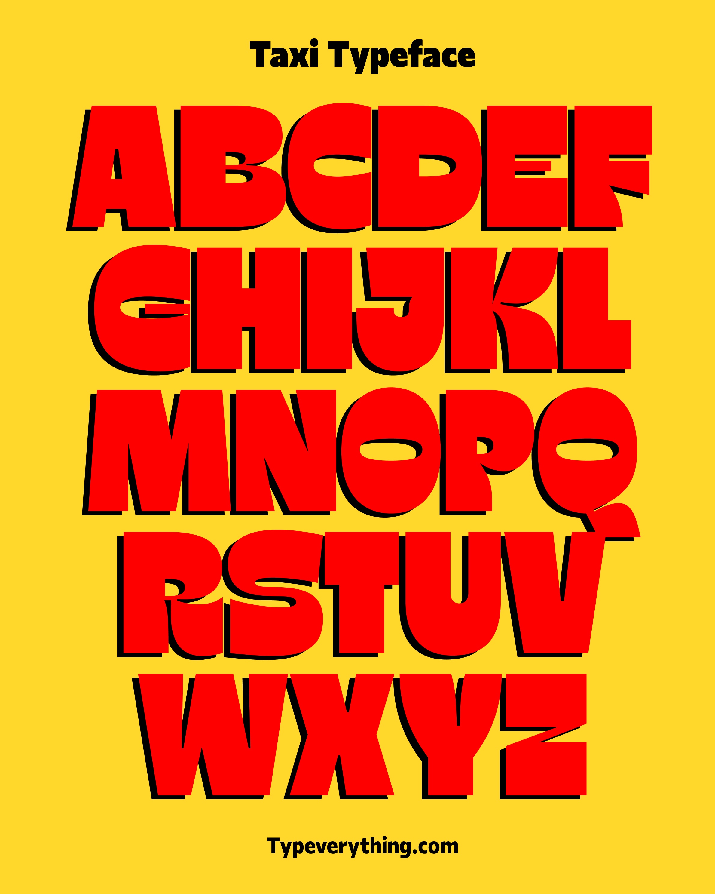 Taxi Typeface by Typeverything.com Image 11