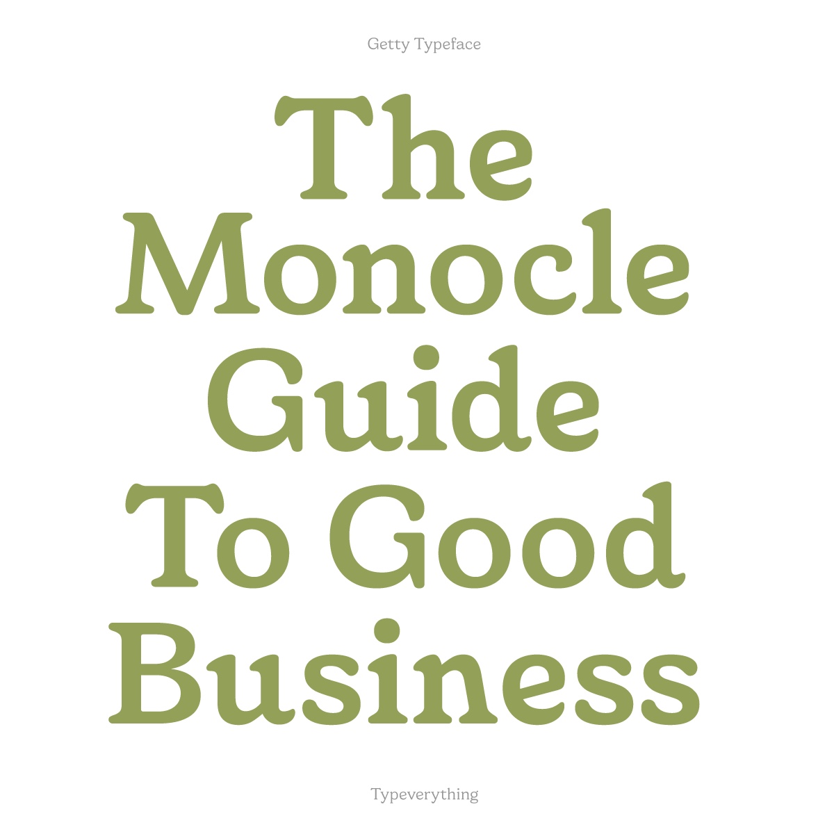 Getty Typeface Image 5