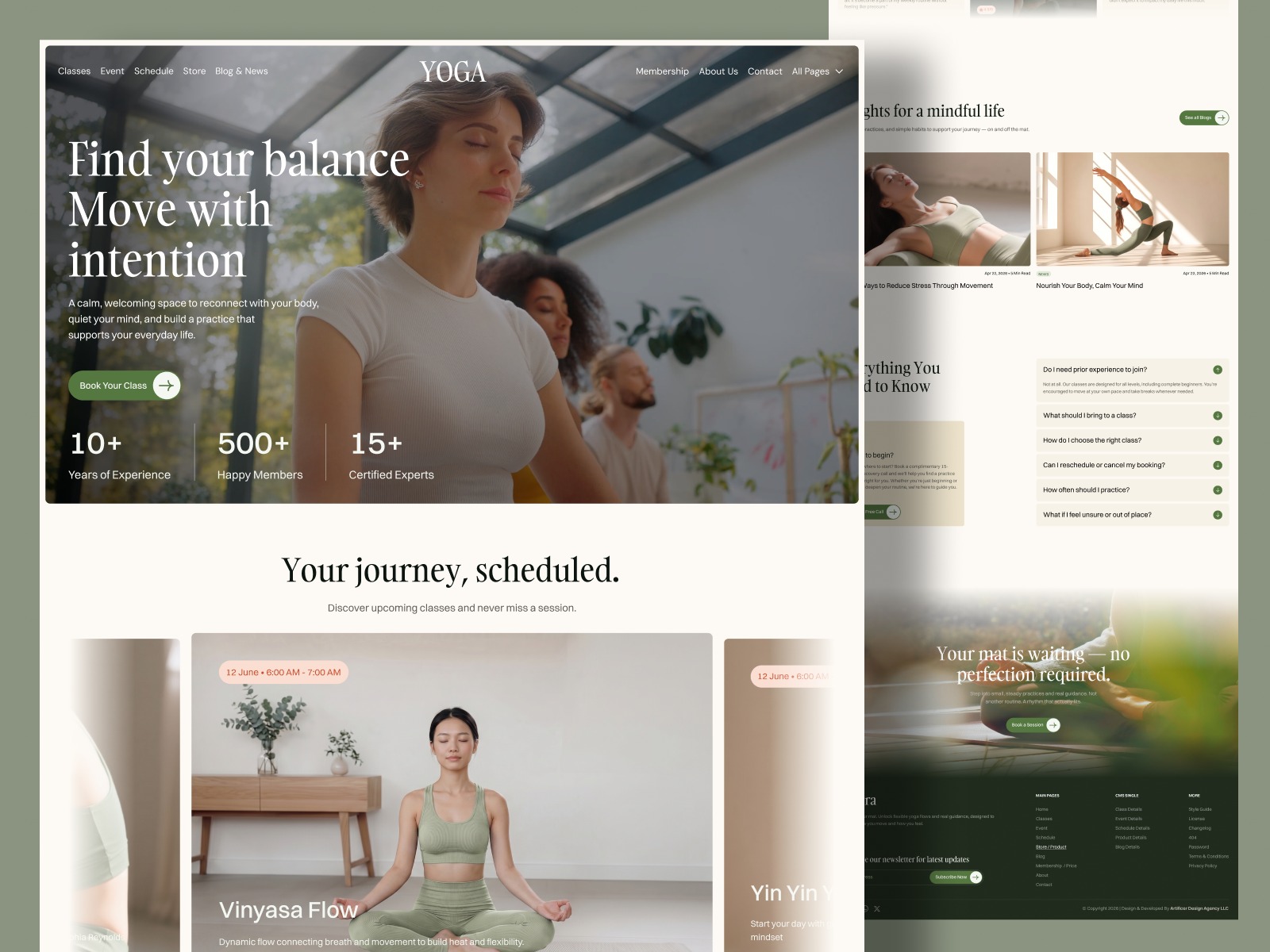 Flowraa · Yoga Studio & Wellness Template Image 4