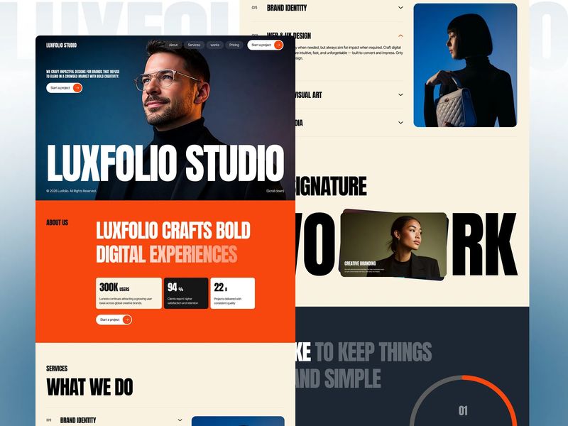 Luxfolio — Portfolio & Agency Template
