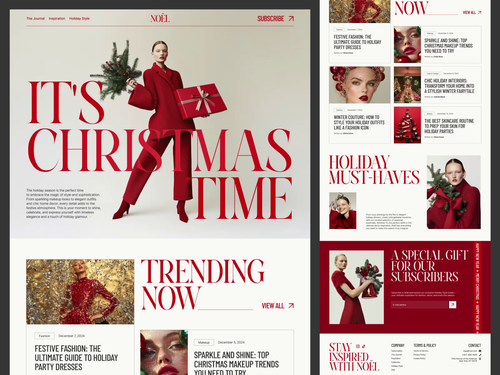 Fashion Christmas Website Design by Lumios Digital