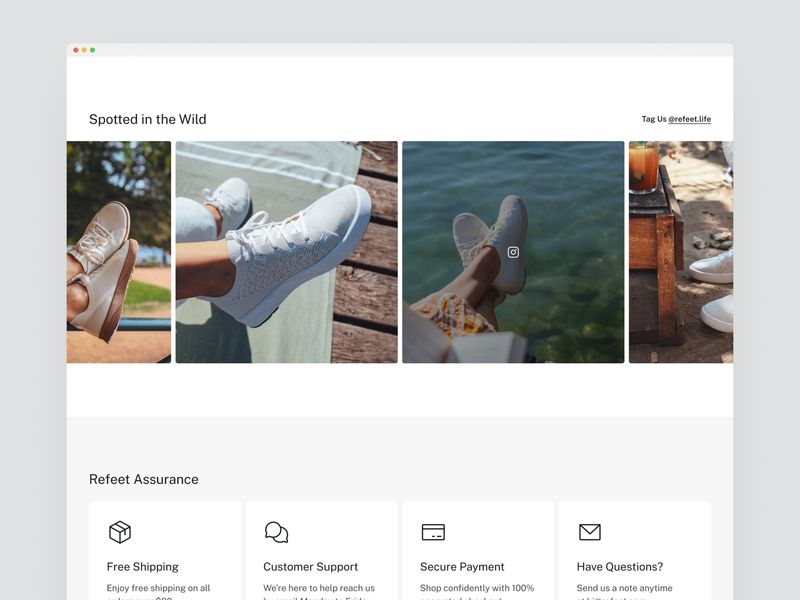 Refeet · E-commerce Website Template