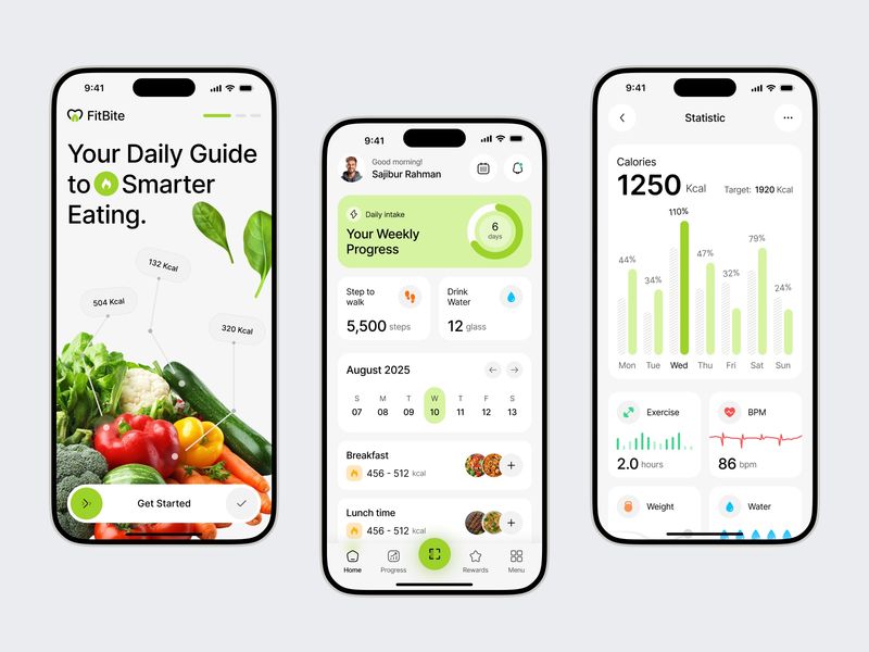 Food Calorie App Design