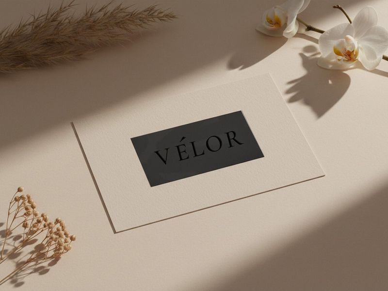 VÉLOR — Premium Perfume Brand Card Concept