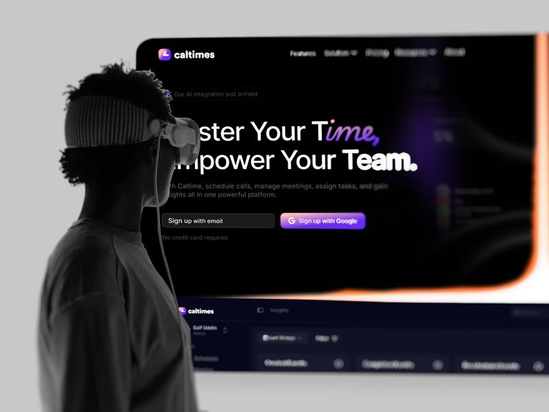 Calltimes | SaaS Landing Page Design | Sleeko