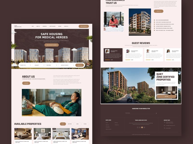 Safe Housing for Medical Heroes | Responsive Web & Mobile Design​​​​​​​