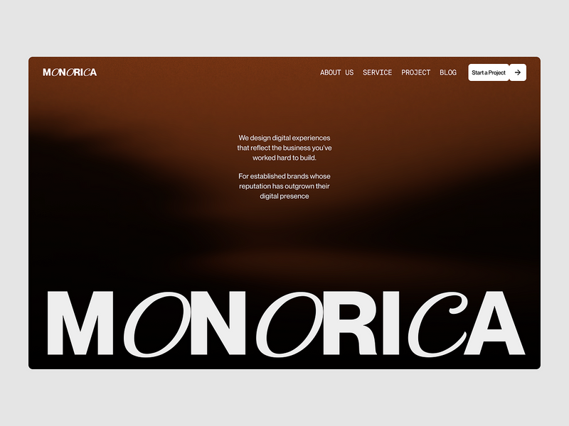 Creative Agency Web Header UI