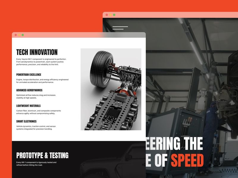 VAYRON — Electric Vehicle Website Template