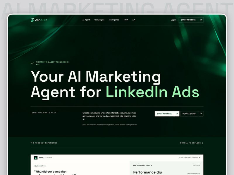 AI Marketing Agent Web Design
