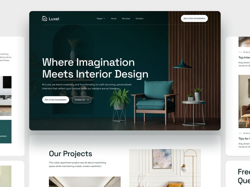 Luxel — Free Website Template for Framer