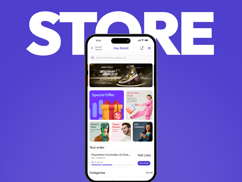 Hey Retail app