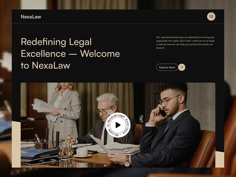 NexaLaw - Law firm Website Design | Orbix Studio
