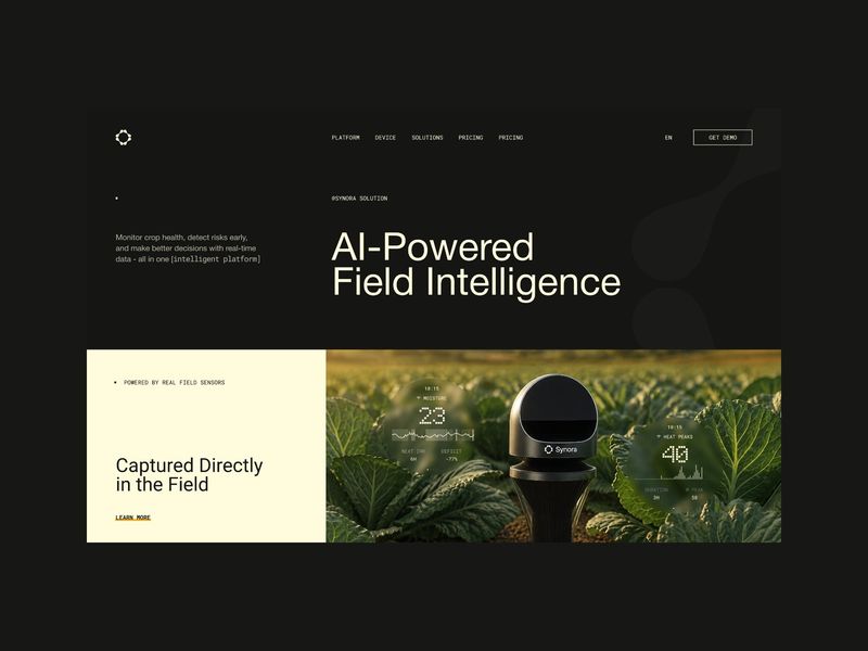 AI Agriculture Platform Website Design