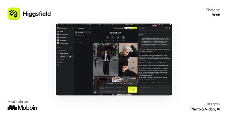 Chat Bot | Higgsfield - AI-native creative suite