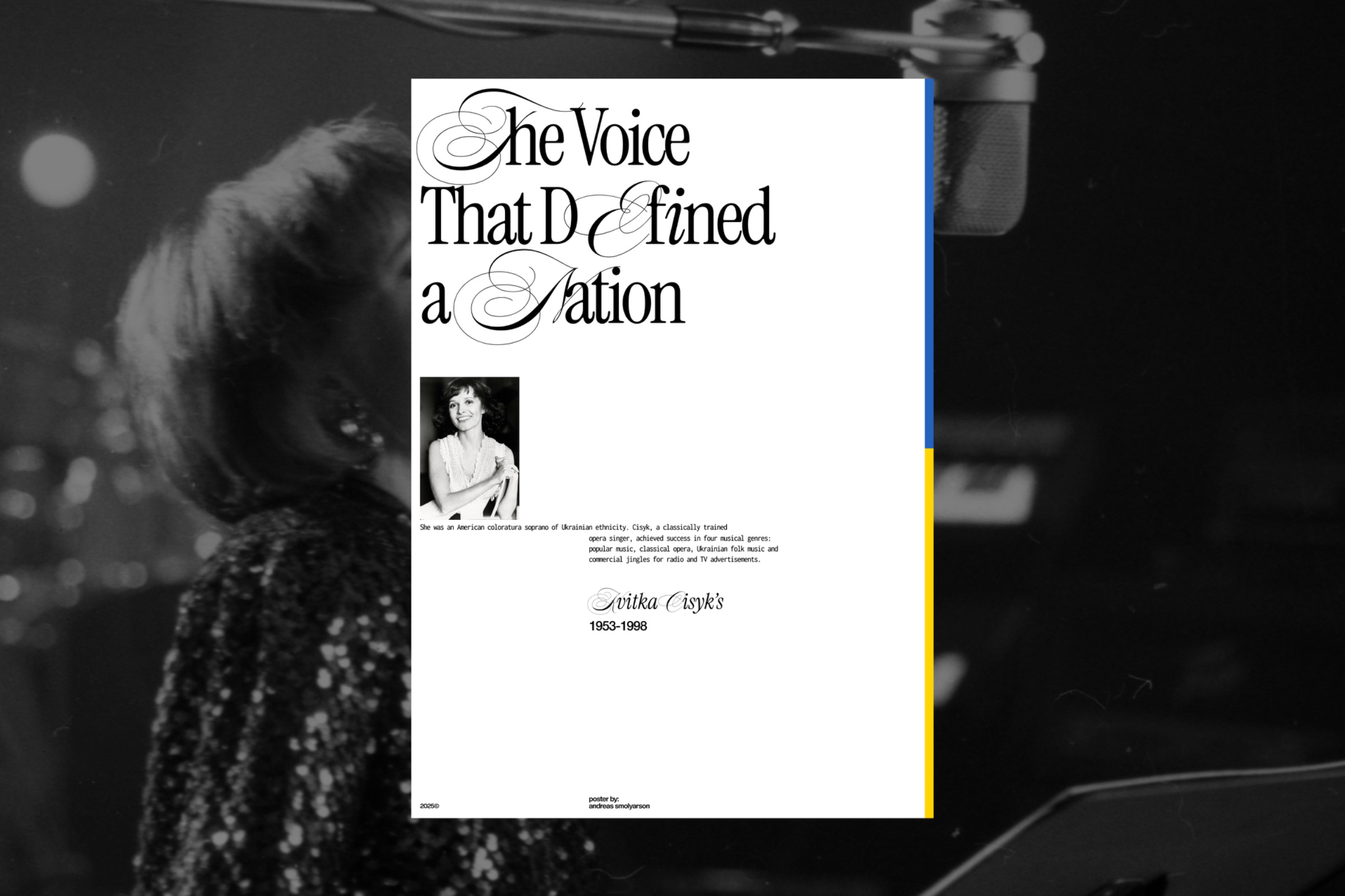 Typographic Restraint: Editorial Poster Design & Custom Flourishes