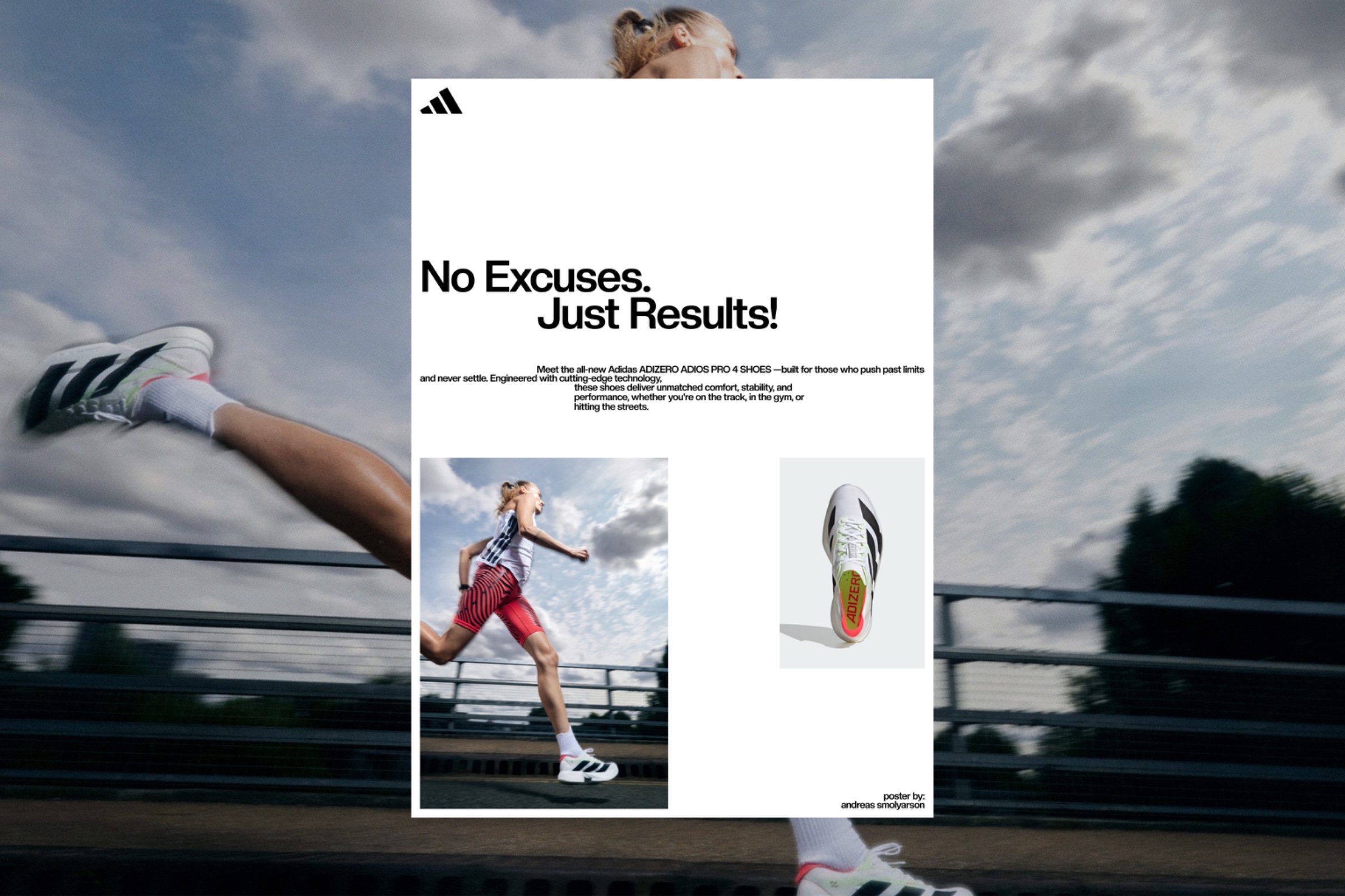 Adidas Adizero Adios Pro 4 Concept Poster