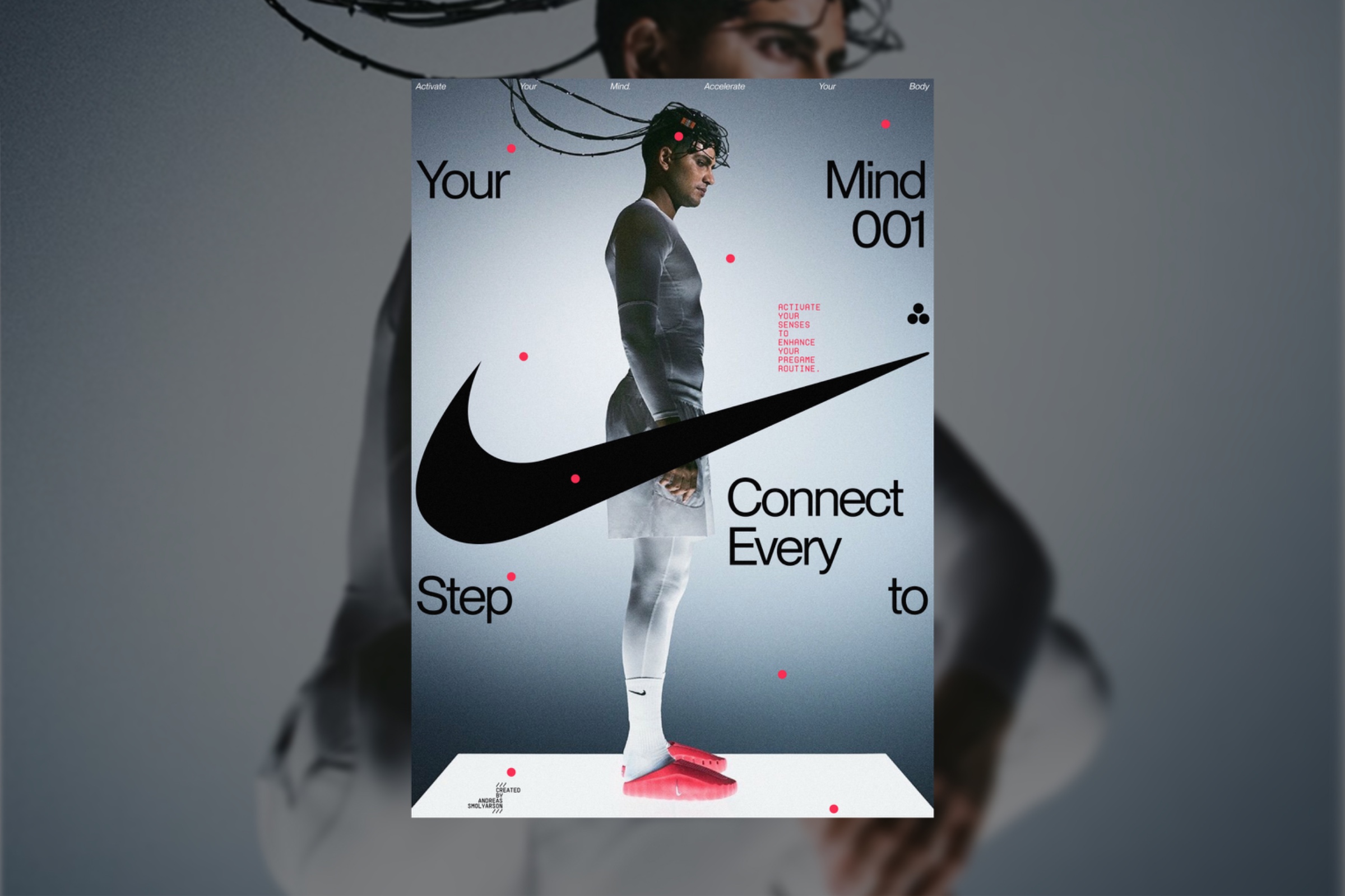 Nike Mind 001 - Typography-Led Sports Poster Exploring Editorial Hierarchy