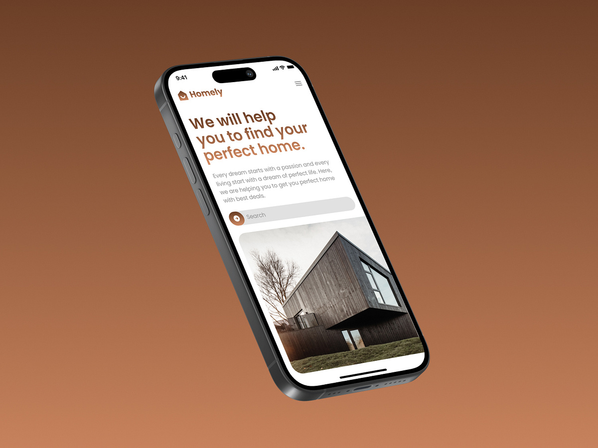 Homely Real Estate website concept Image 3
