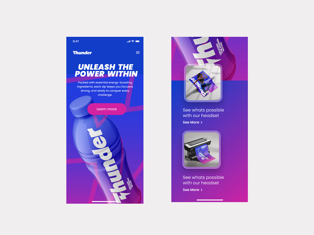 Thunder branding project concept Image 5