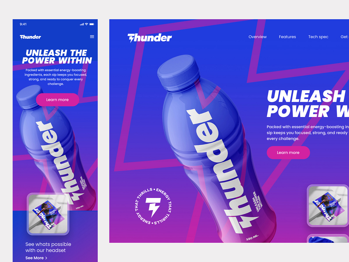 Thunder branding project concept Image 7