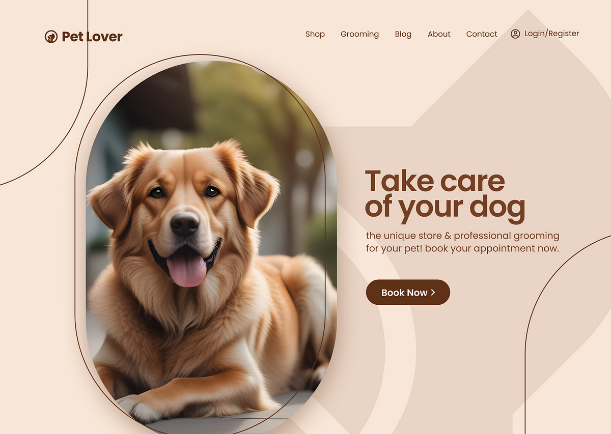 Pet Lover landing page concept Image 0