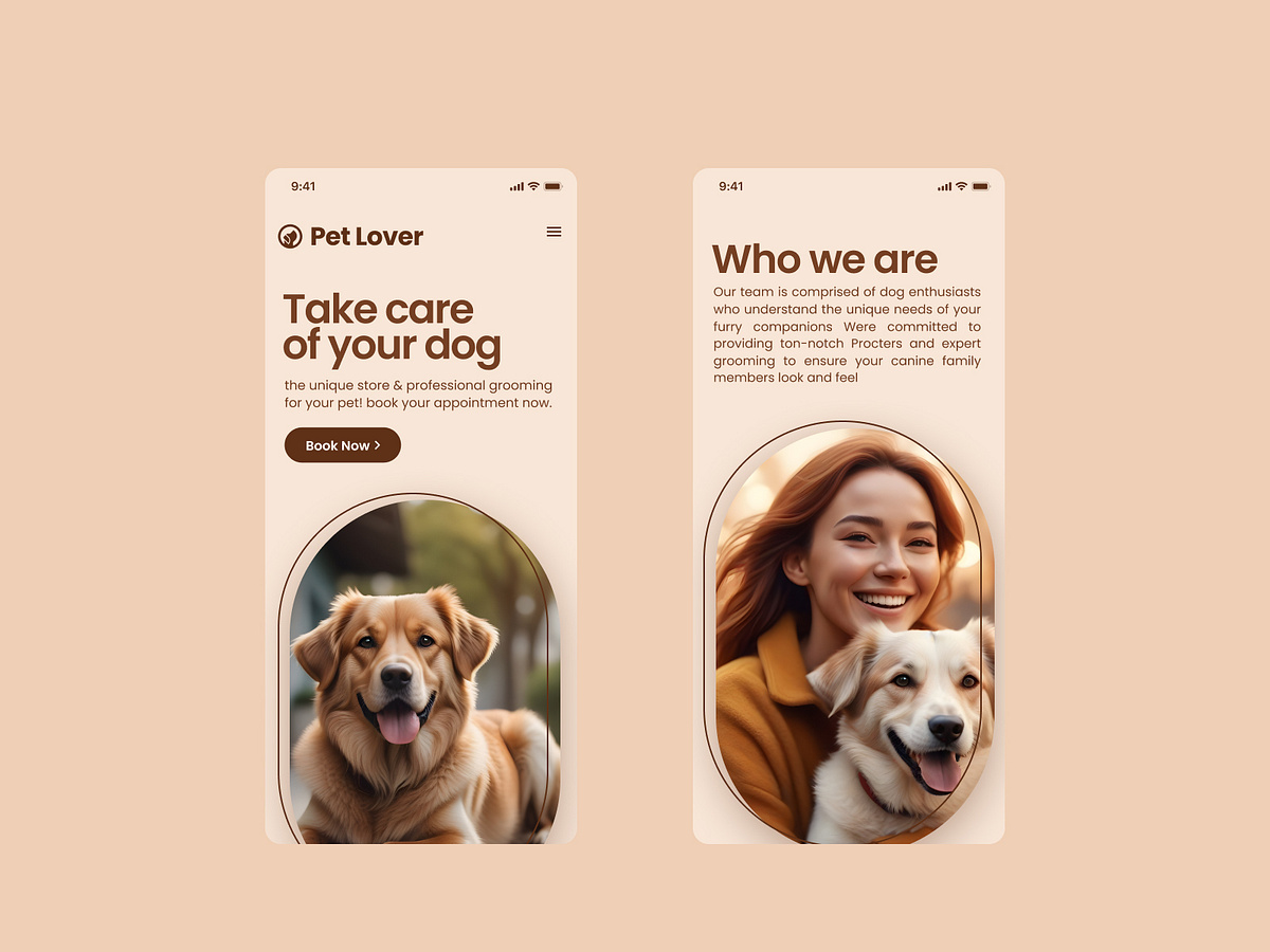 Pet Lover landing page concept Image 6