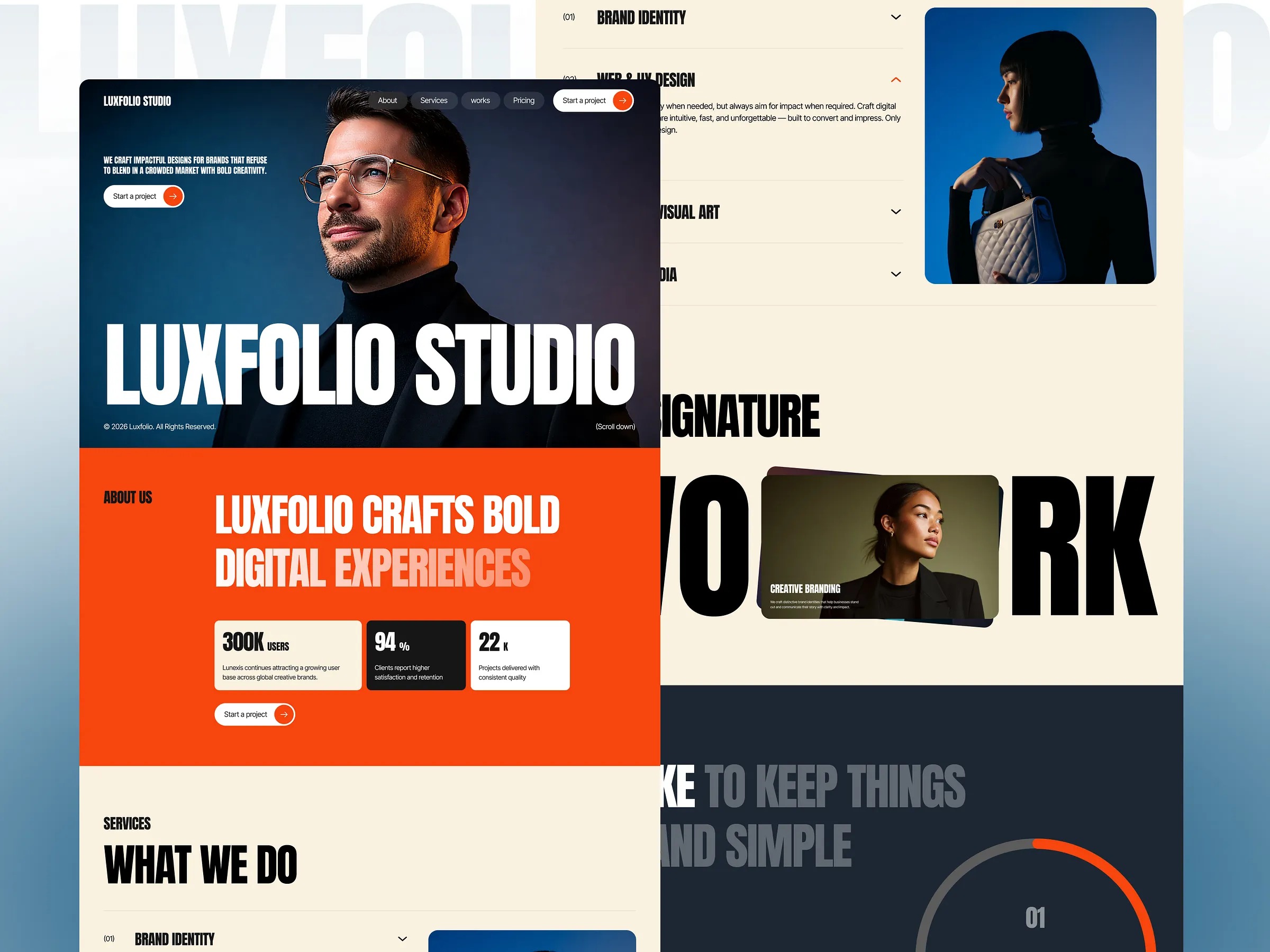 Luxfolio — Portfolio & Agency Template