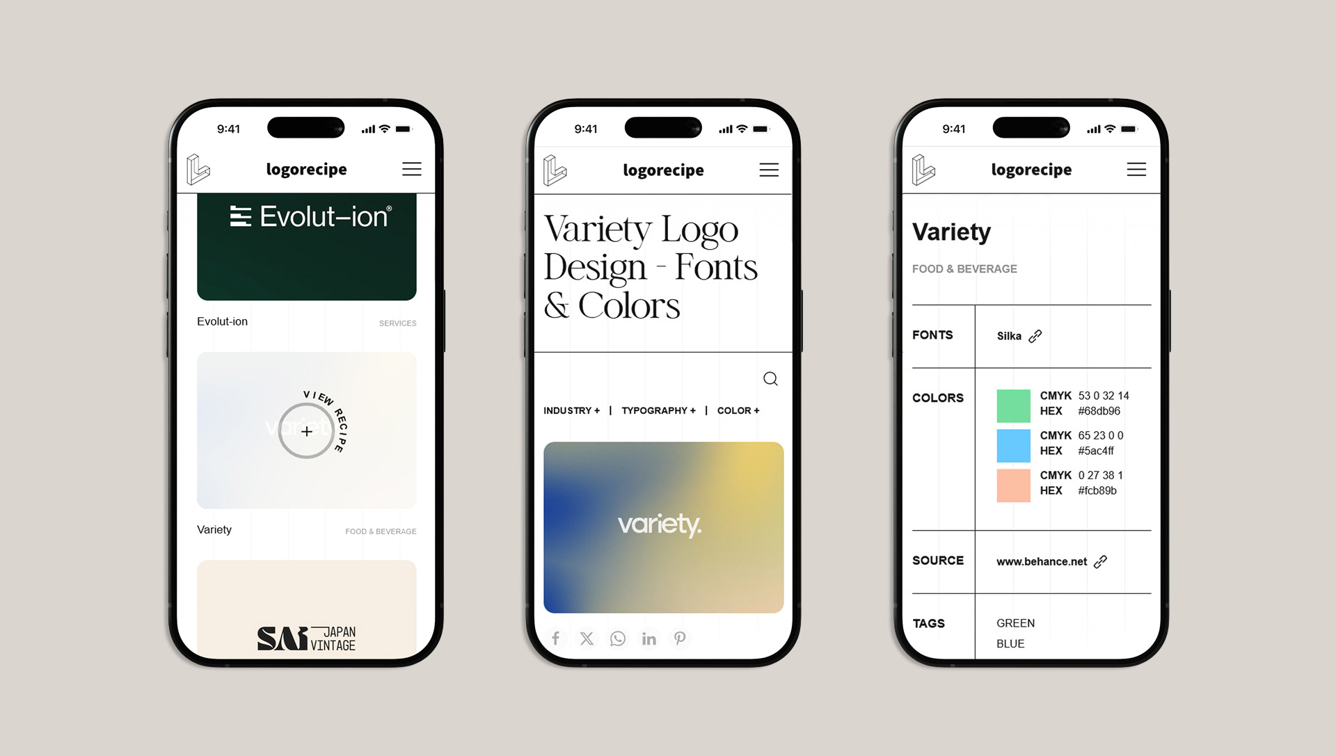 A curated library of logos with the fonts used Image 6