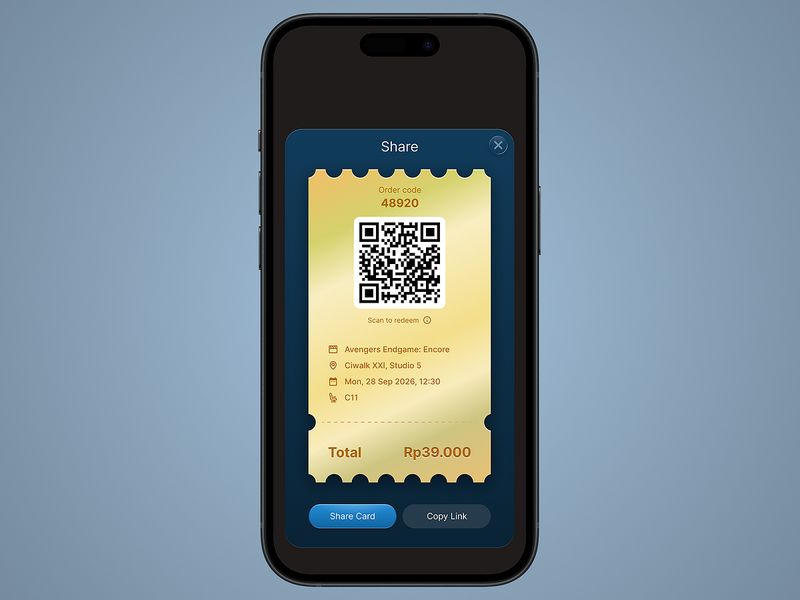 Ticketing Share Card