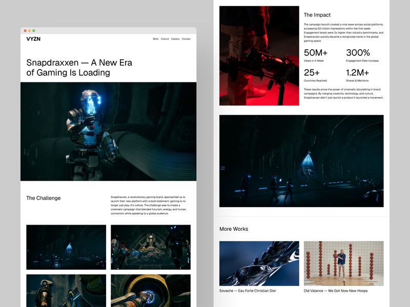 VYZN — Video Production Agency Template