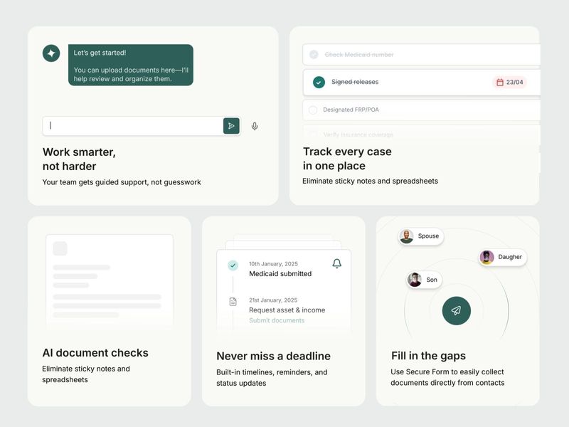 Animated bento grid for Reap
