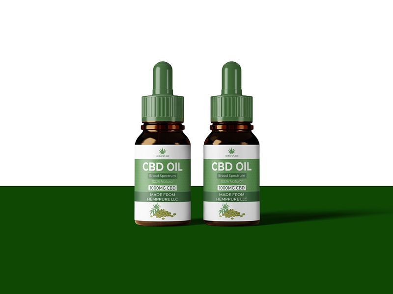CBD Oil Product Label Design