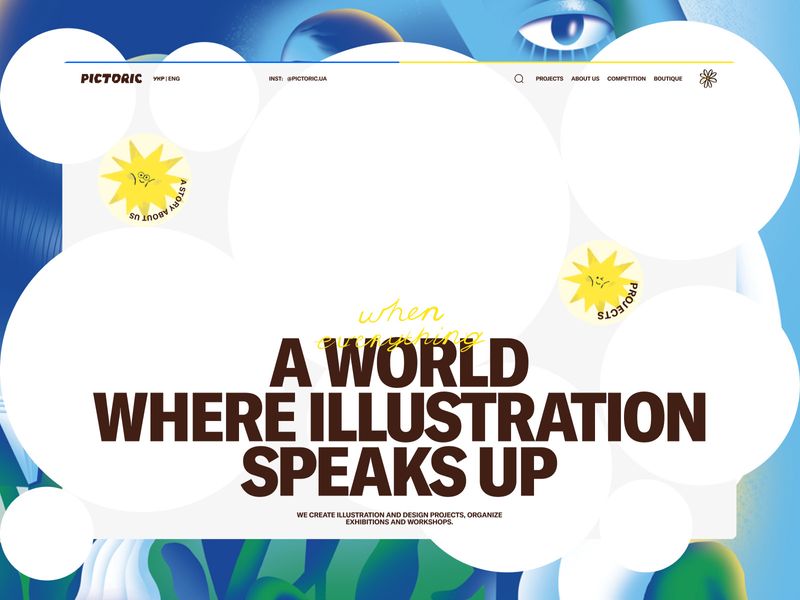 Pictoric: Immersive Web Experience for Illustrators and Art Projects