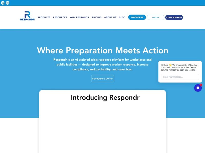 Professional AI Crisis Response Platform Design | Respondr Project