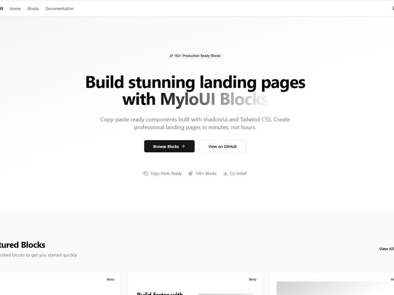Mylo UI Blocks