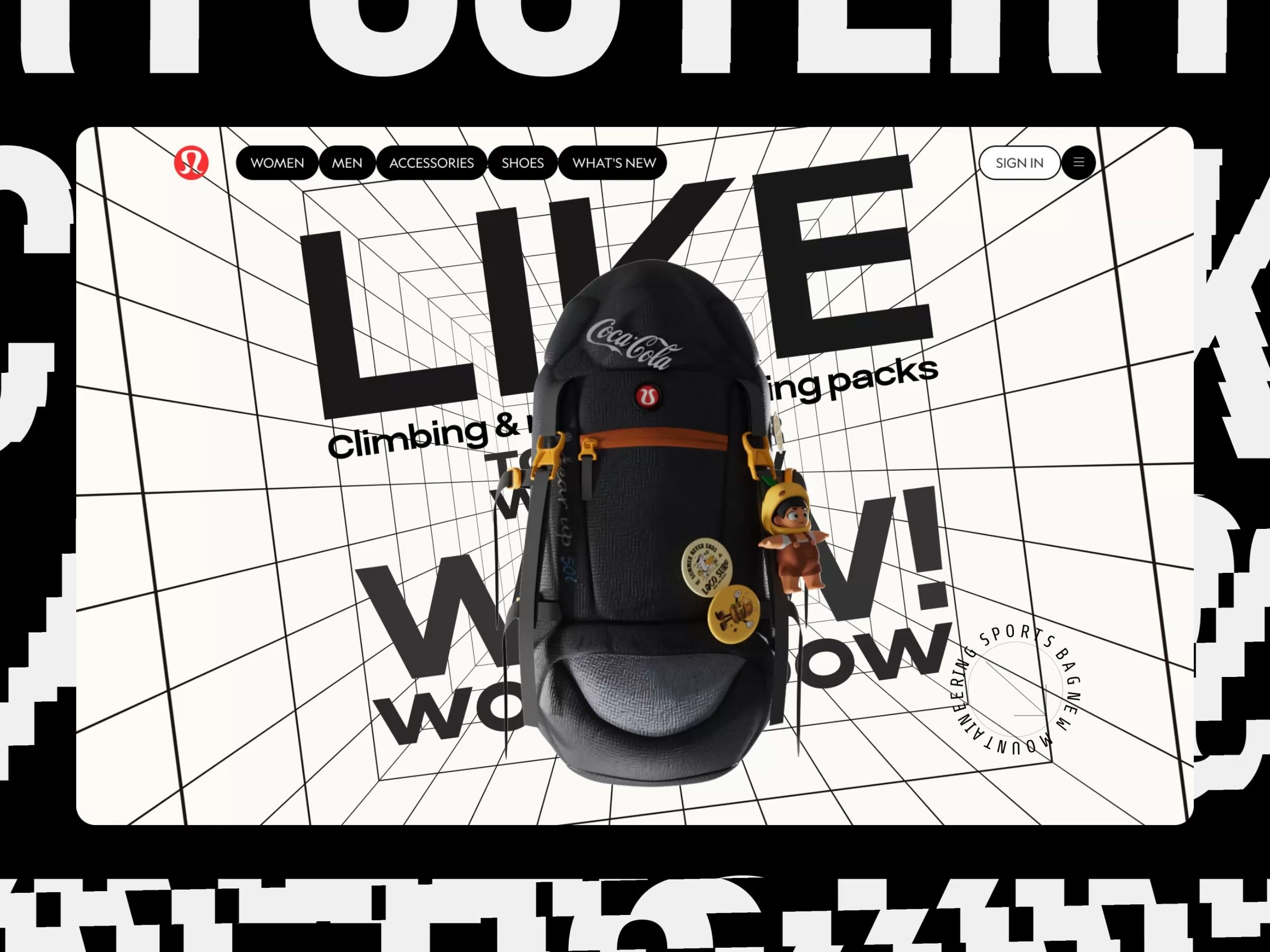 Web Design & Hero Animation for a Sports Backpack Ecommerce Website by ...