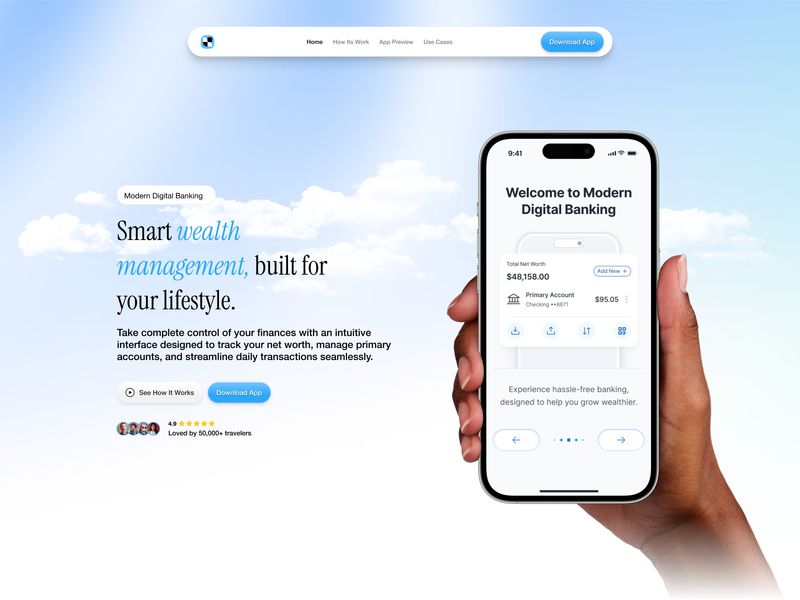 Lifestyle Banking — Premium Wealth Management UI ✨