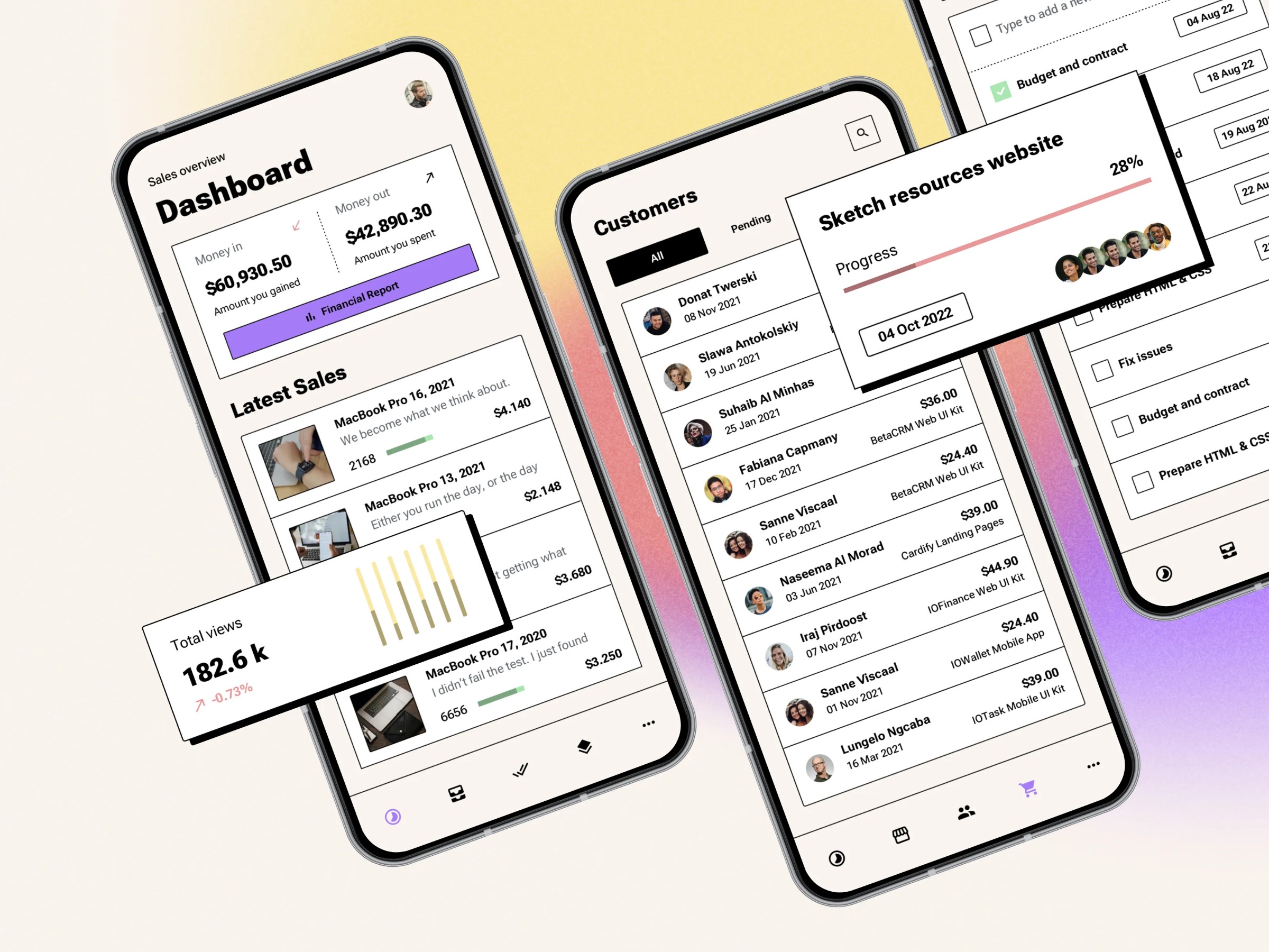 Neo brutalism SaaS Dashboard Image 5