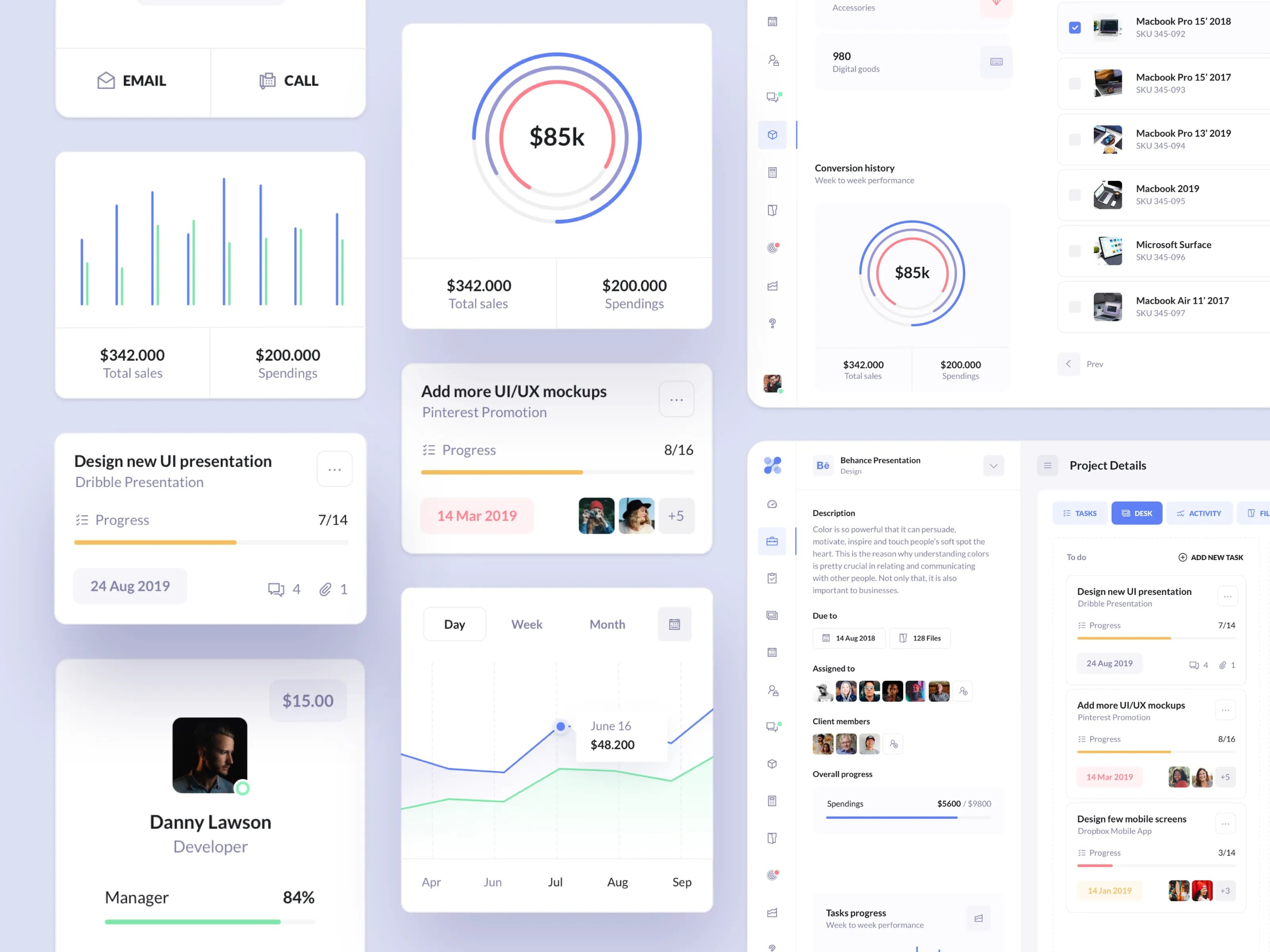 BetaCRM - Web Dashboard design for CRM App Image 4
