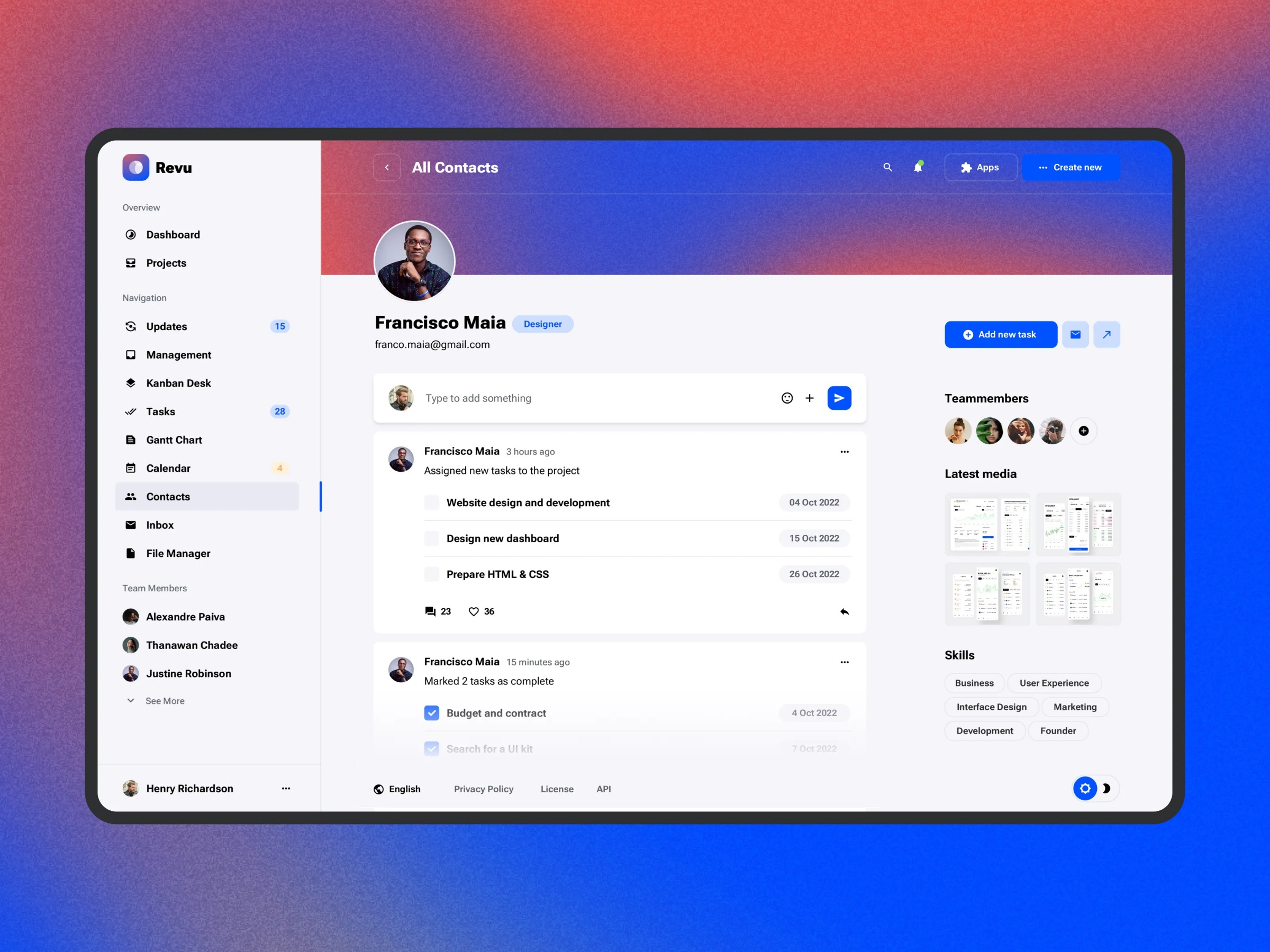 Revu - Multipurpose UI design for SaaS startup Image 0
